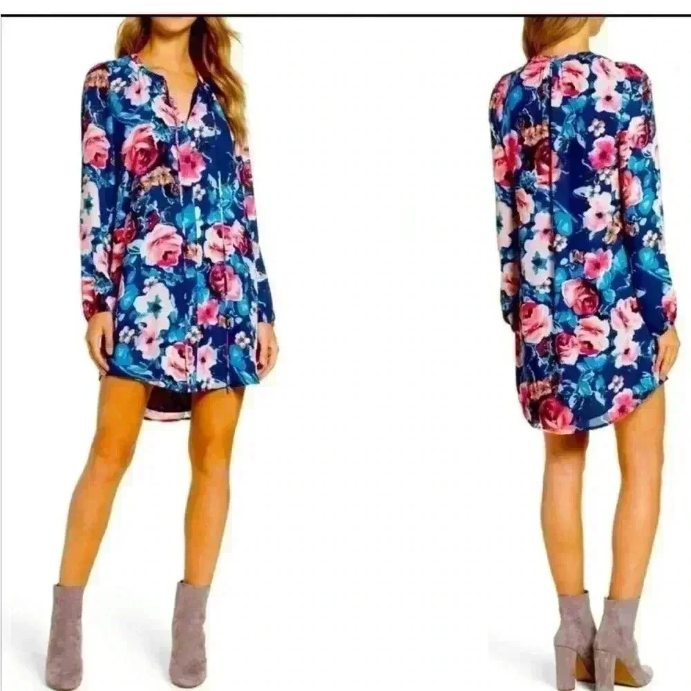 New Charles Henry floral dress L
